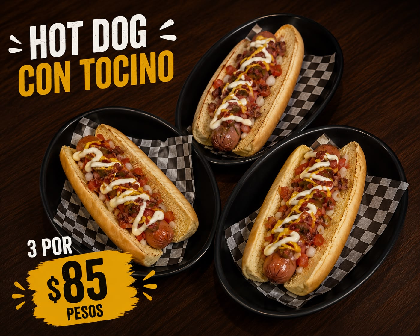 Hot-Dog Tocino 3x$85
